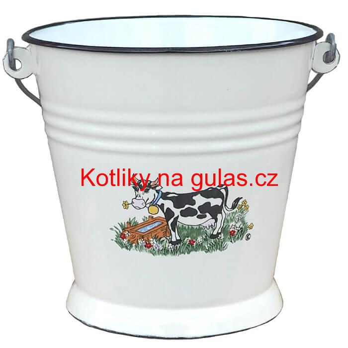 Smaltované vědro 5 L DECOR