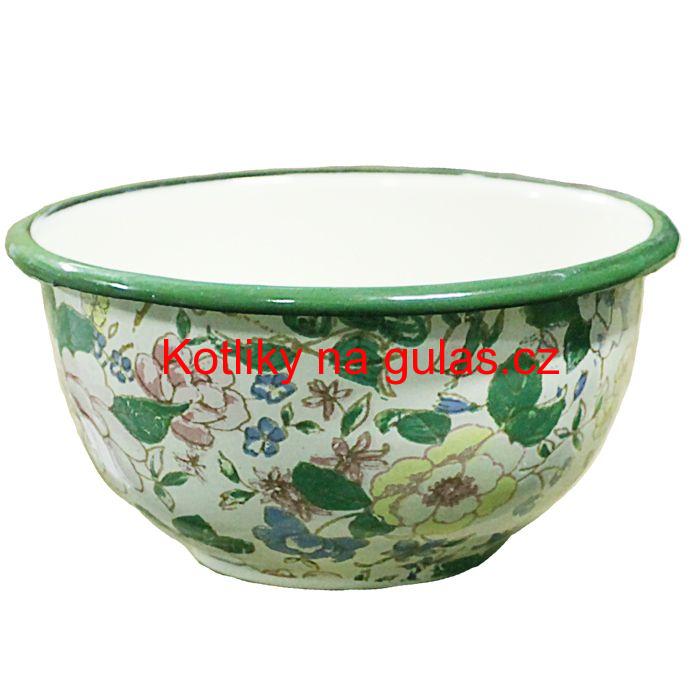 Smaltovaná vzorovaná miska 17 cm DECOR