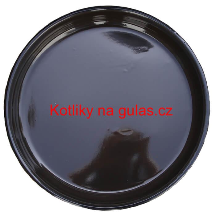 Smaltovaný kulatý pekáč 34 cm, výška 8 cm