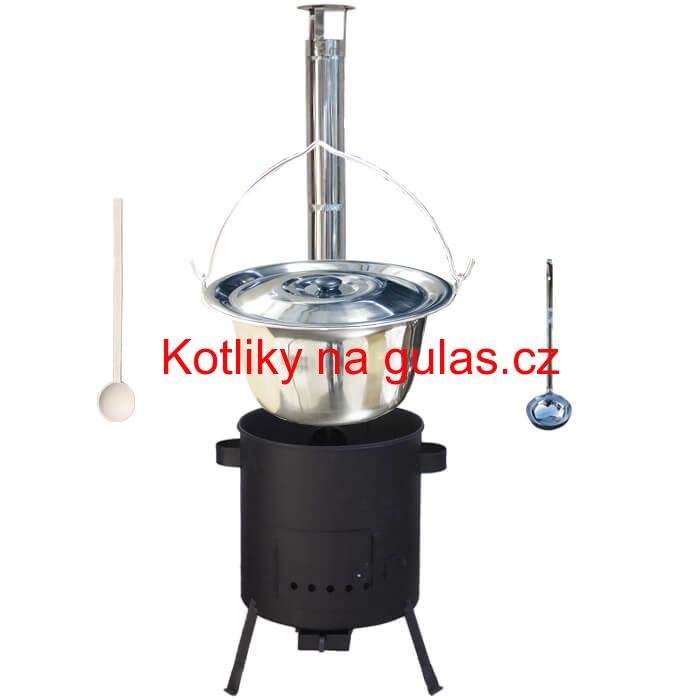 Nerezový kotlík 20 L (1,2 mm) + žáruvzdorná kotlina (1 mm) 42 PLUS 600