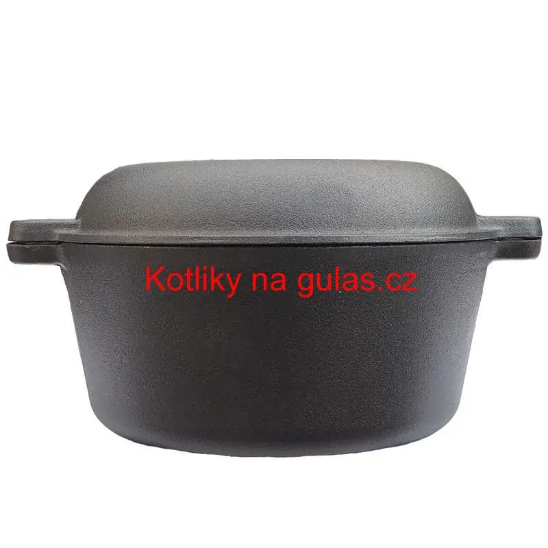 Litinový kastrol s pánví 2 v 1 26 cm