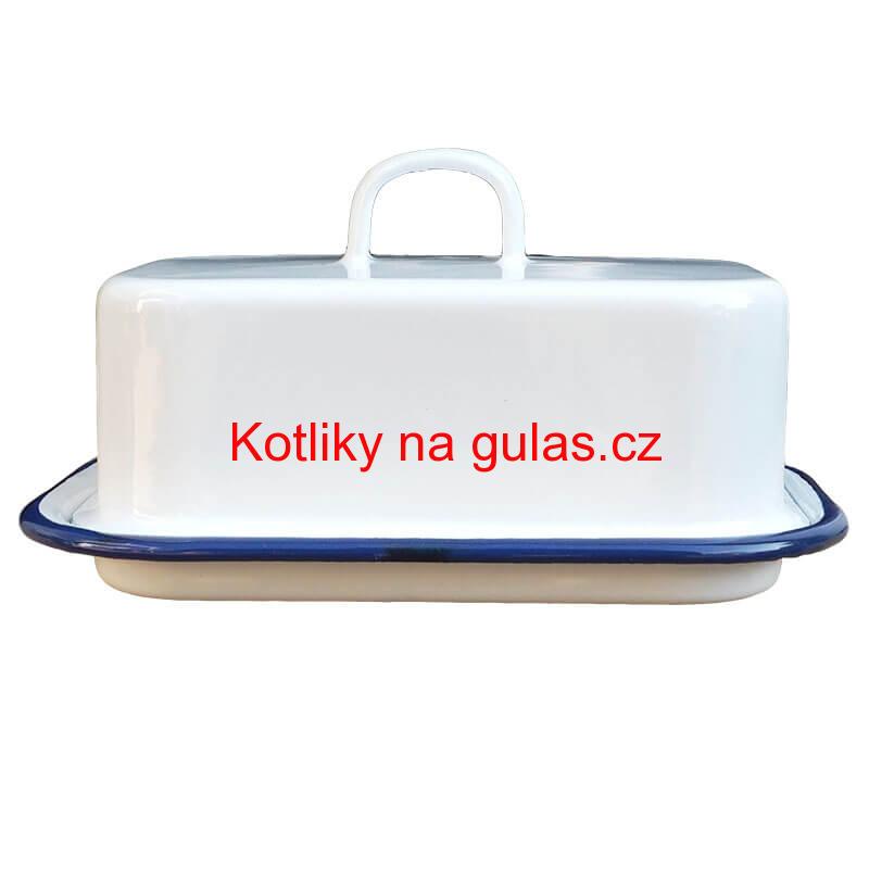 Smaltovaná maselnička - bílá