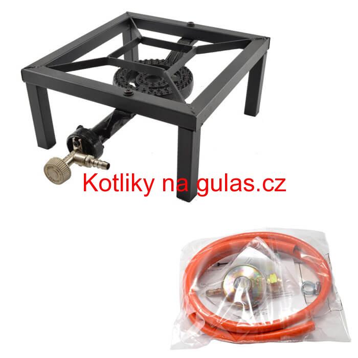 Plynový hořák HU 3 kW + tlaková hadice 1,5 m + regulátor tlaku 30 mbar