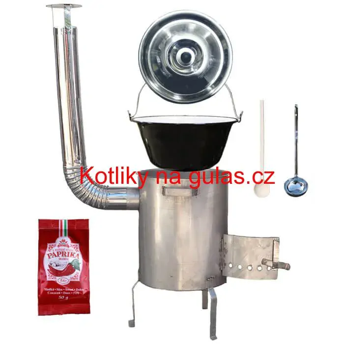 Smaltovaný kotlík 20 L (1,2 mm) + nerezová kotlina (1,5 mm) 42 cm STRONG EXCLUSIVE