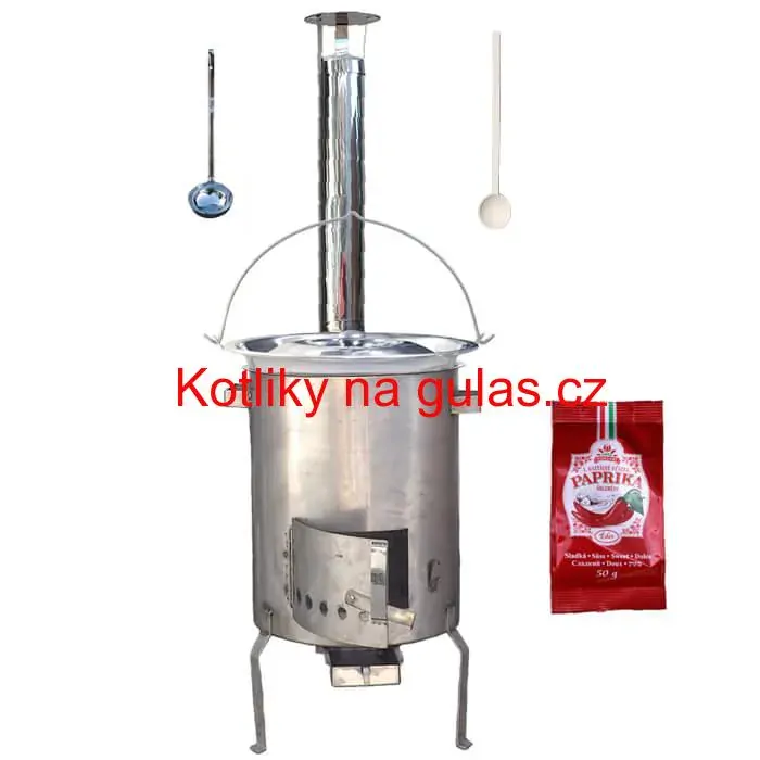 Nerezový kotlík 30 L (1,2 mm) INOX + nerezová kotlina (1,5 mm) 45 cm STRONG EXCLUSIVE