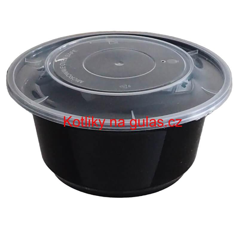 Plastový box (miska) na guláš + víčko 1000 ml