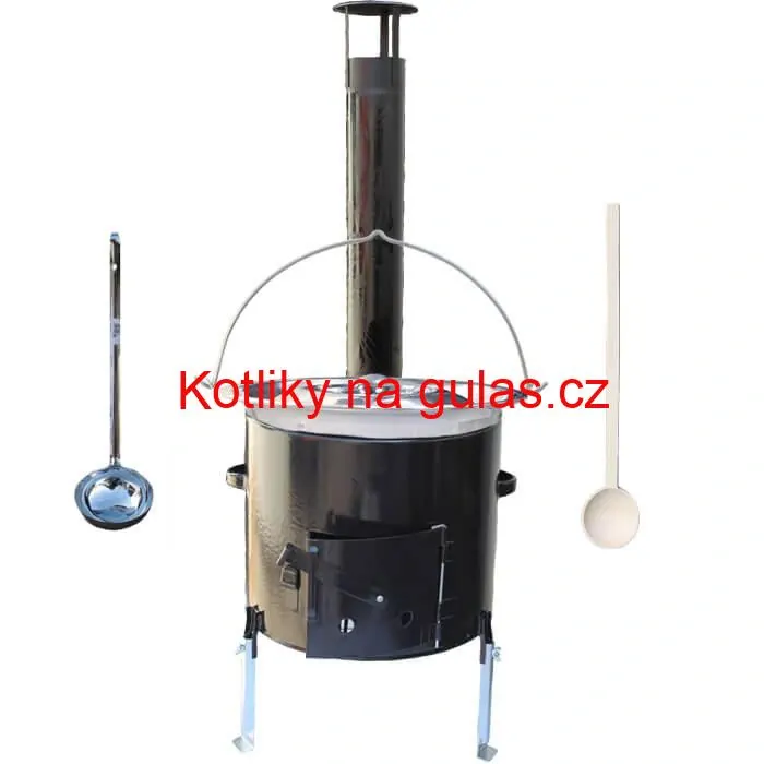 Nerezový kotlík 10 L + smaltovaná kotlina 31 Easy party