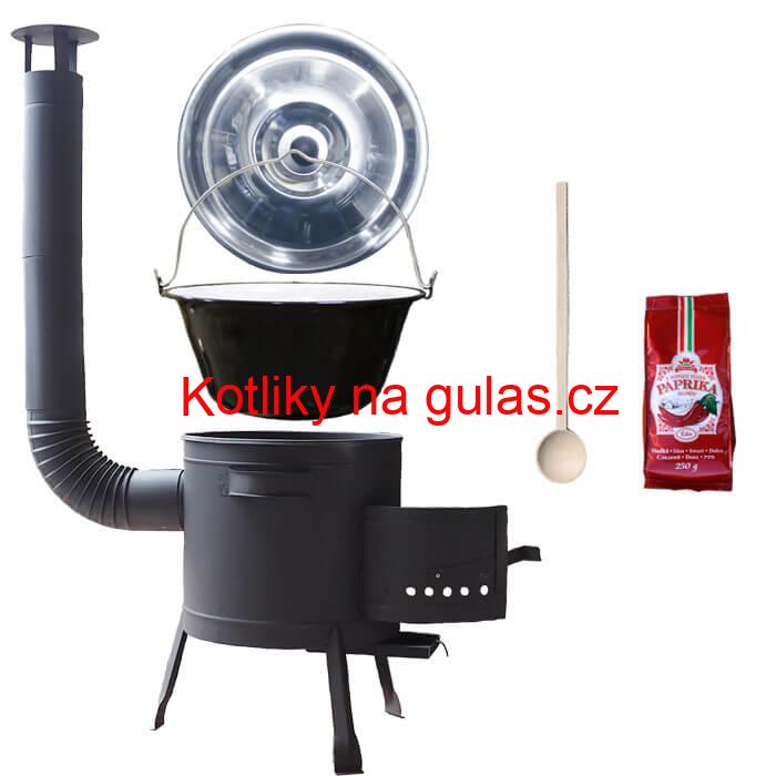 Smaltovaný kotlík 22 L (1,2 mm) + silnostěnná (1,5 mm) žáruvzdorná kotlina BALKY STRONG 42 PLUS 600