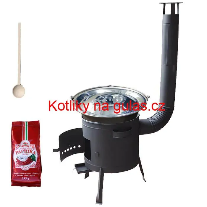 Nerezový kotlík 20 L (1,5 mm) + silnostěnná (1,5 mm) žáruvzdorná kotlina BALKY STRONG 42 PLUS 600