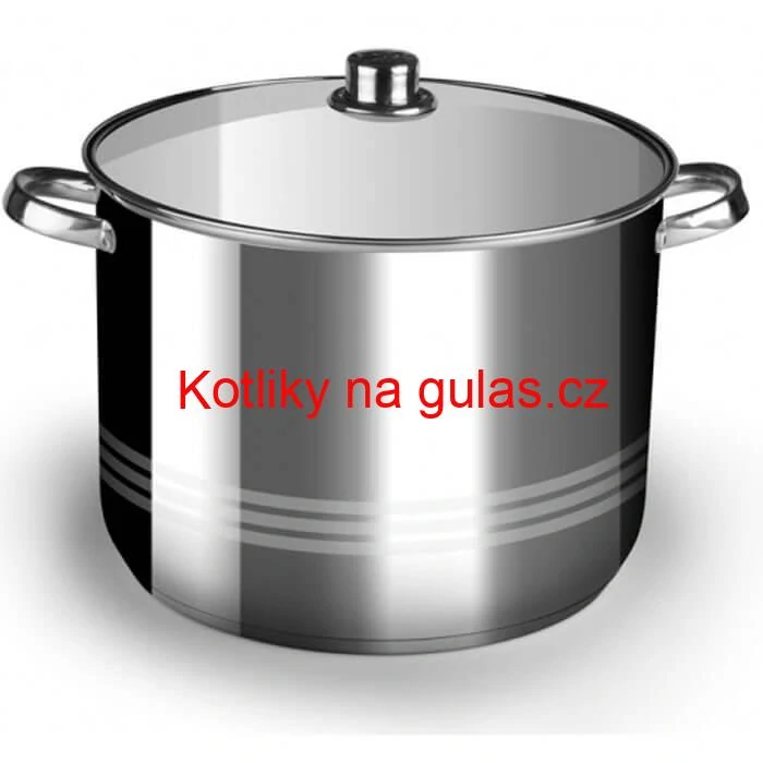 Nerezový hrnec 9 L + skleněná poklice