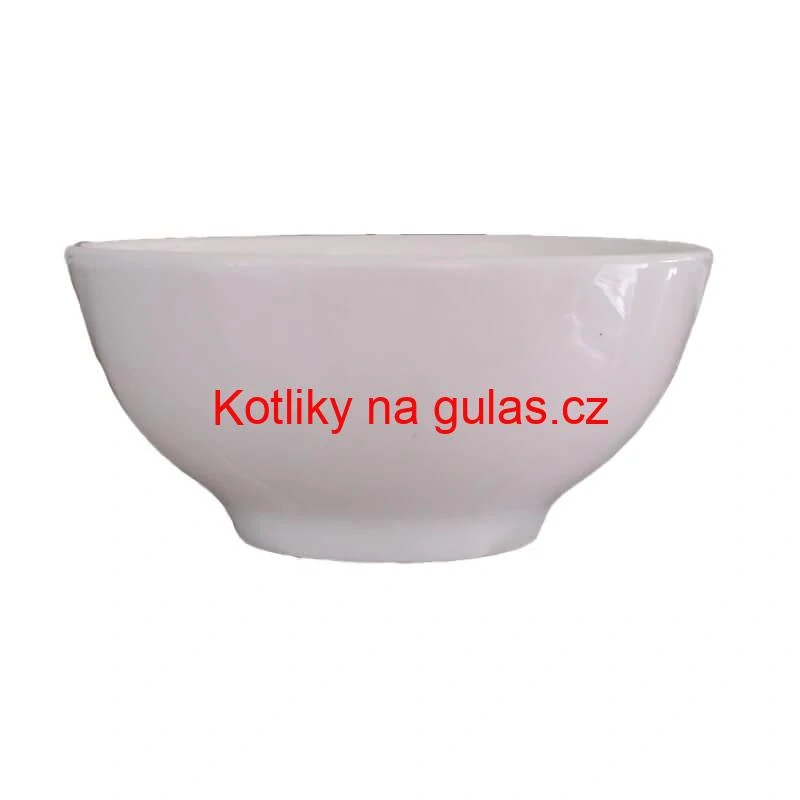 Keramická miska na servírování guláše 15 cm bílá