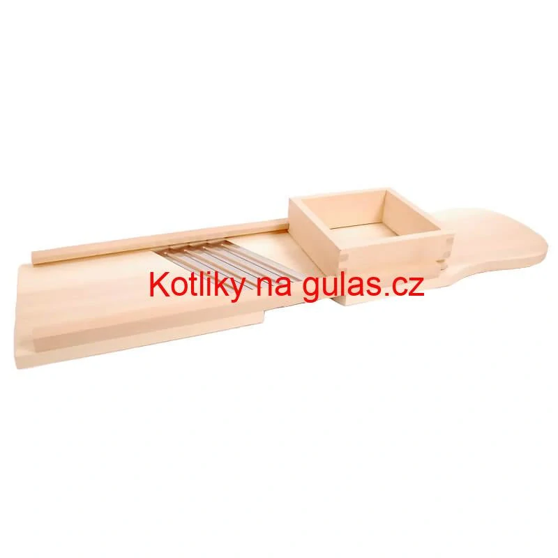 Ruční dřevěný kráječ zelí 4 nože 93 x 23,5 cm (obrovský)