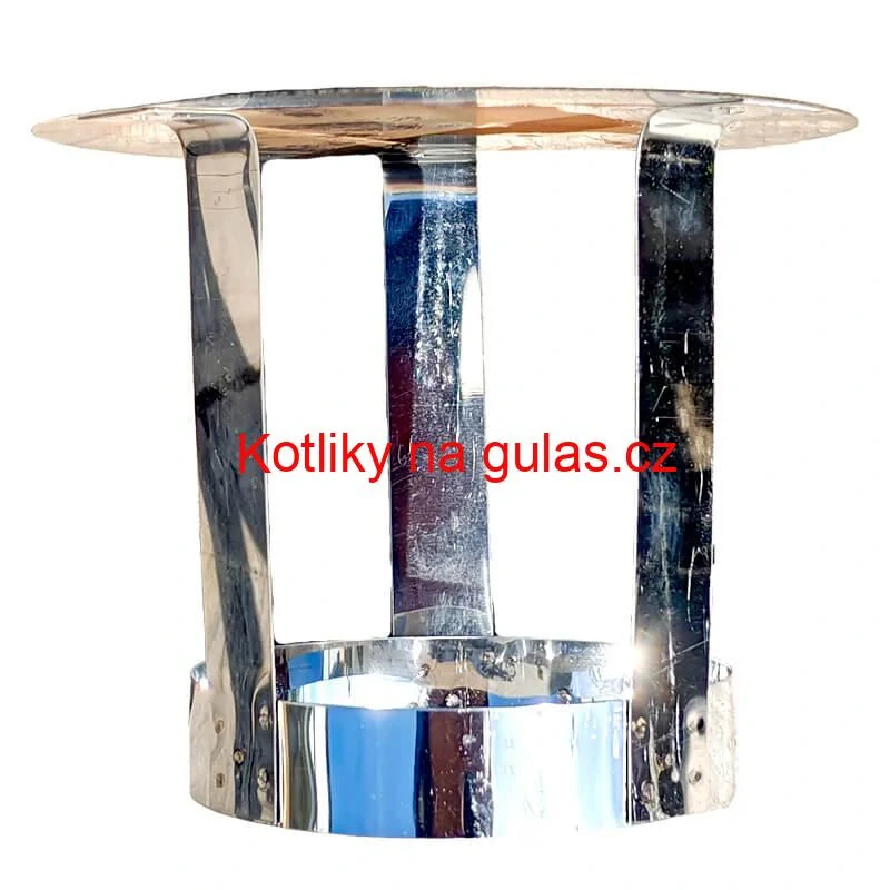 Nerezová stříška na kouřovod INOX