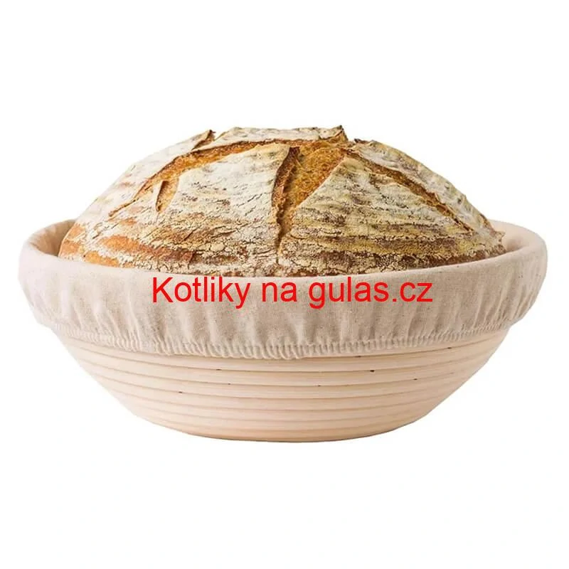 Ratanová miska na kynutí chleba – kulatá