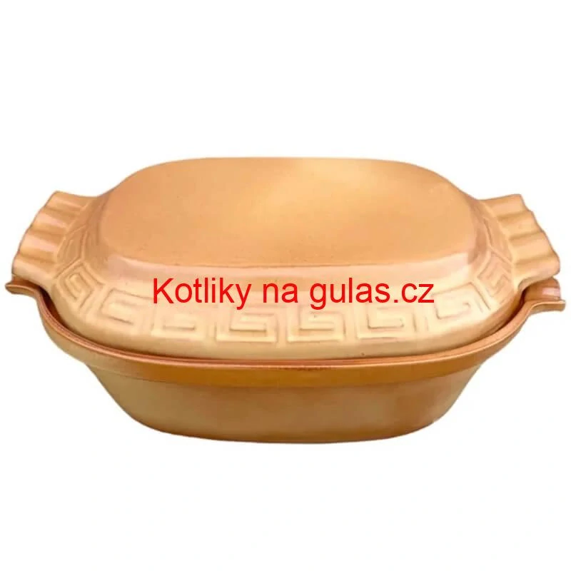Římská mísa / pekáč z glazované terakotové hlíny 6 l