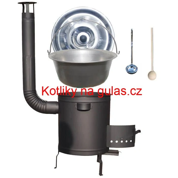 Nerezový kotlík 15 L (1,5 mm) + hrubostěnná (1,5 mm) a žáruvzdorná kotlina 36 PLUS 600