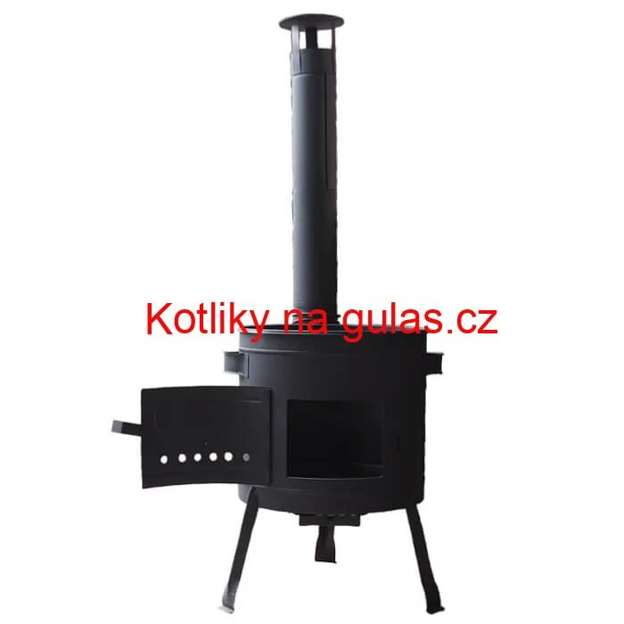 Smaltovaný kotlík (1,2 mm) 30 L + litinový hořák 5,5 kW + nízká kotlina 45 PLUS 600 + nerezová poklice INOX
