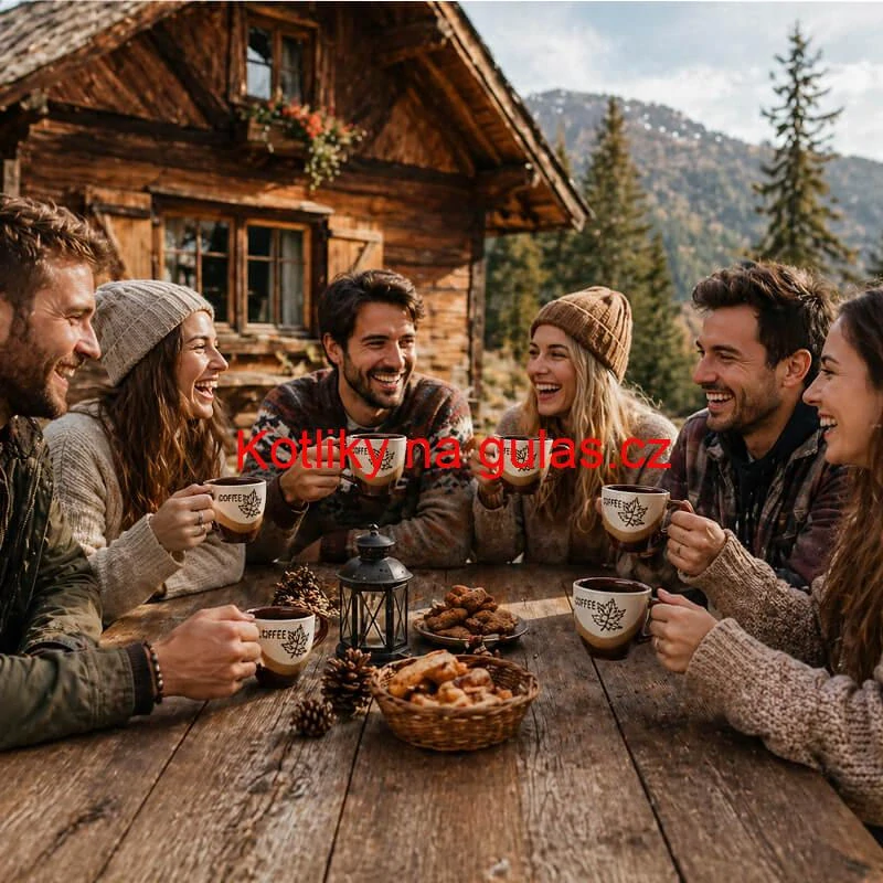 Sada keramických hrnků na kávu 100 ml 6 ks