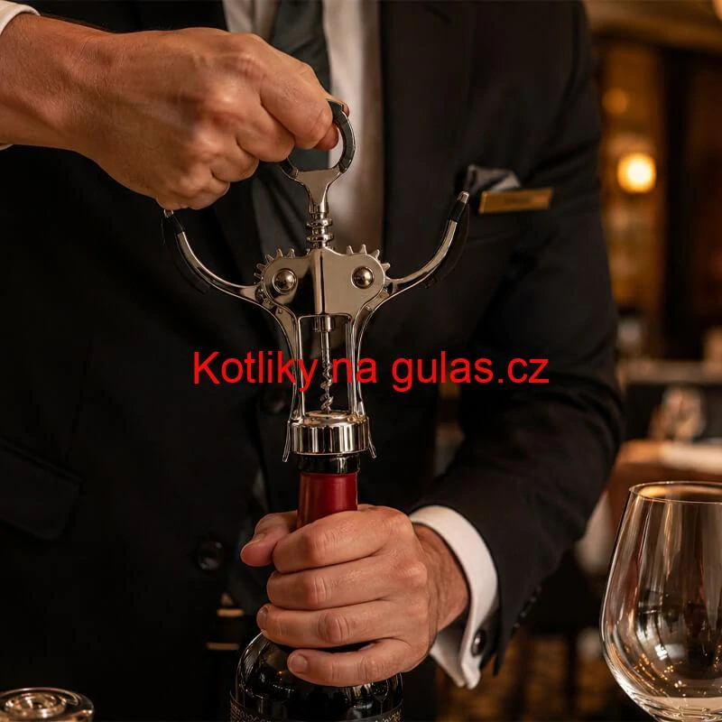Otvírák na víno 1 ks – kovová vývrtka