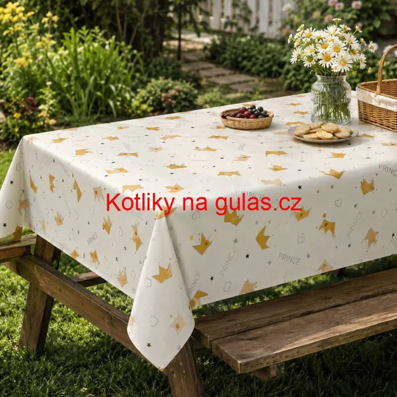 Dětský omyvatelný PEVA ubrus Prince 137 × 183 cm