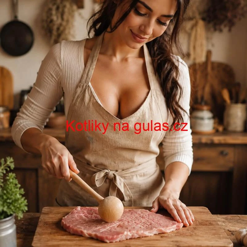 Dřevěný tlouček na maso 29 cm