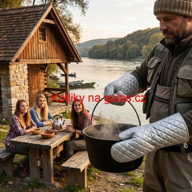 Chňapka stříbrná s dlouhým rukávem 35 cm