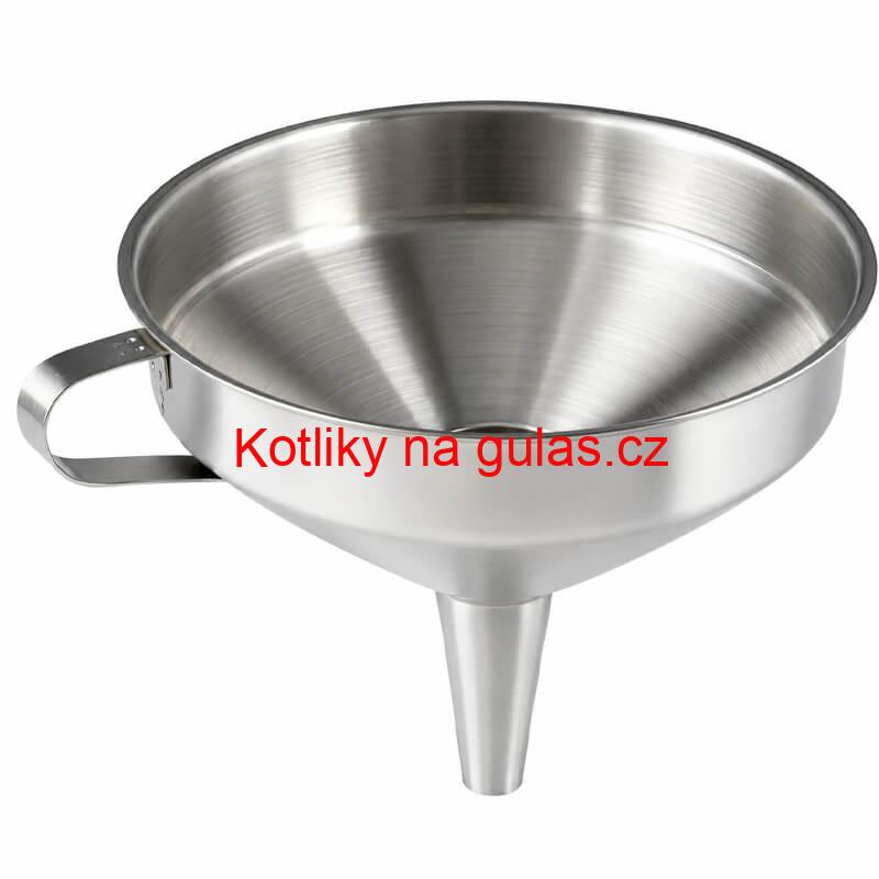 Nerezový trychtýř 16 cm