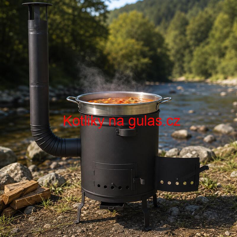 Silnostěnná kotlina 45 cm (2 mm) STRONG + žáruvzdorná barva Plus 600