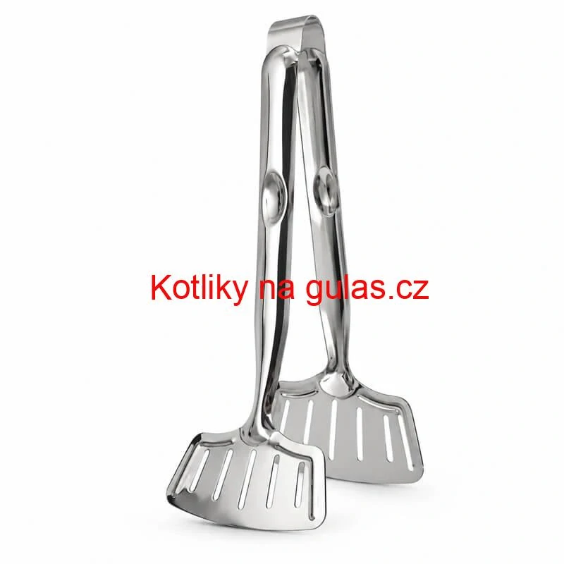 Nerezové kleště na rybu – kuchyňská obracečka 2 v 1, 28 cm