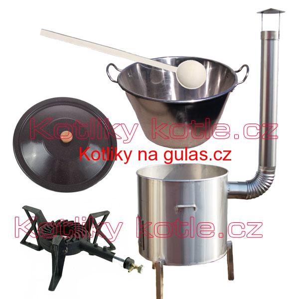 Zabijačkova nerezová souprava 60 L + hořák