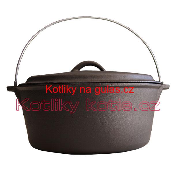 Litinový kotlík 7,2 L + poklice