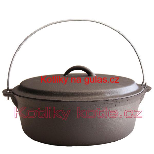 Litinový kotlík 5,5 L + poklice