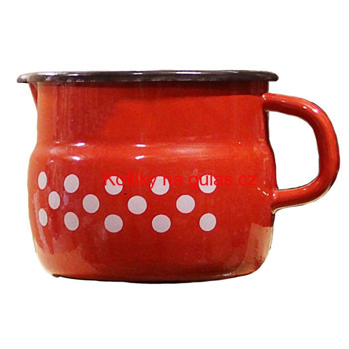 Smaltovaný hrnek s výlevkou 1,5 L