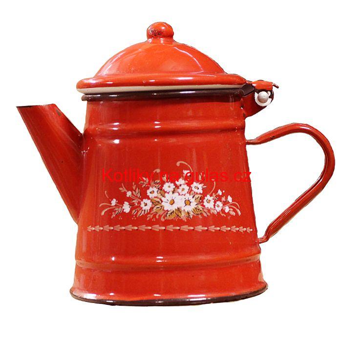 Smaltovaná konvice 0,5 L DEKO