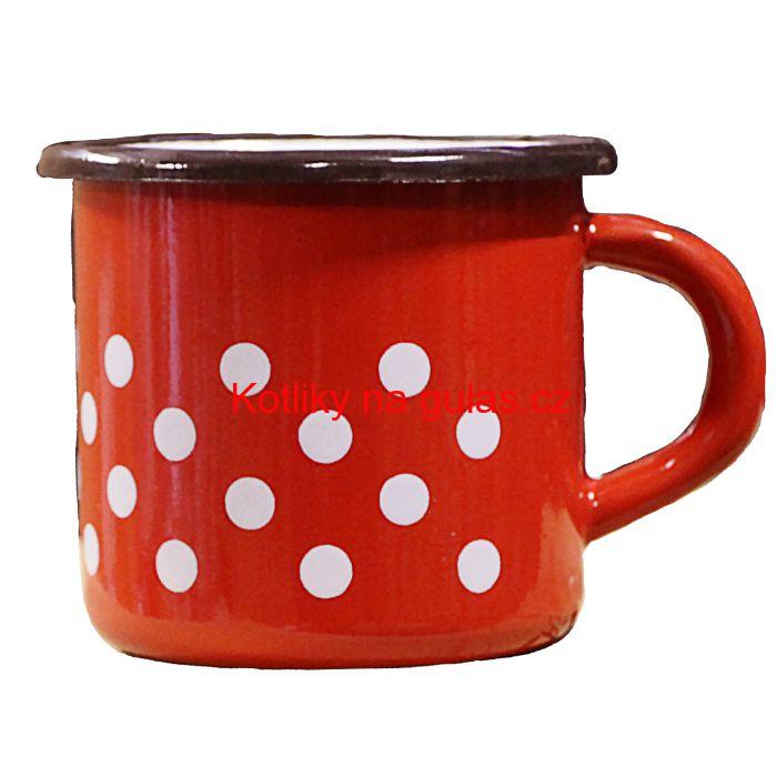 Smaltovaný hrnek 0,4 L (tečky)