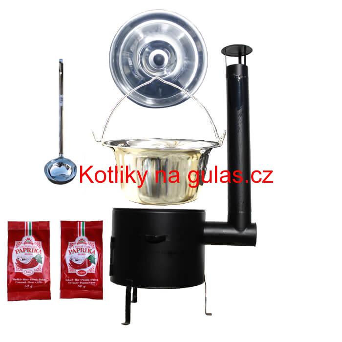 Kotlíkový gulášový set 36 CLASSIC + 15 L nerezový kotlík (1,2 mm)