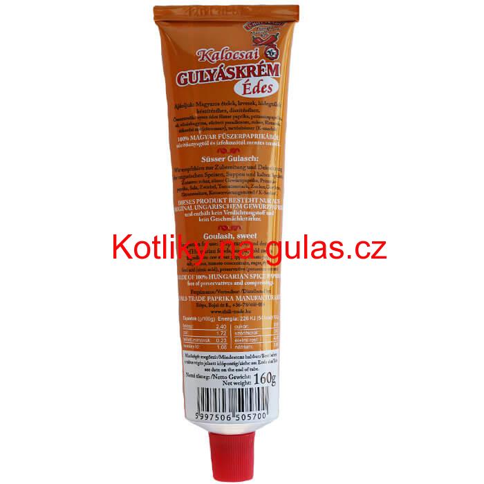 Speciální sladký krém do guláše