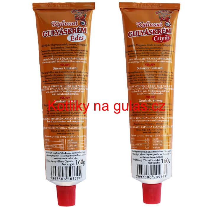 Paprikový krém do guláše MIX 160 G