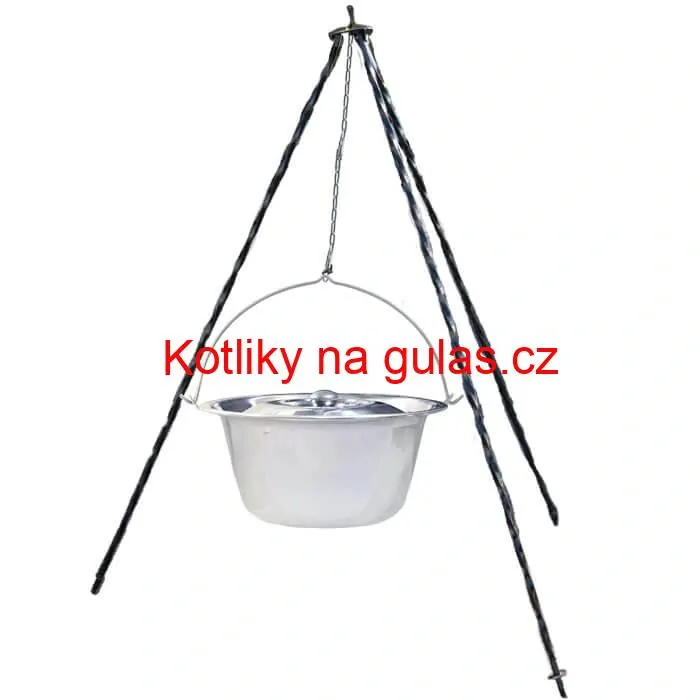 Nerezový kotlík 10 L INOX + poklice + stojan CLASSIC
