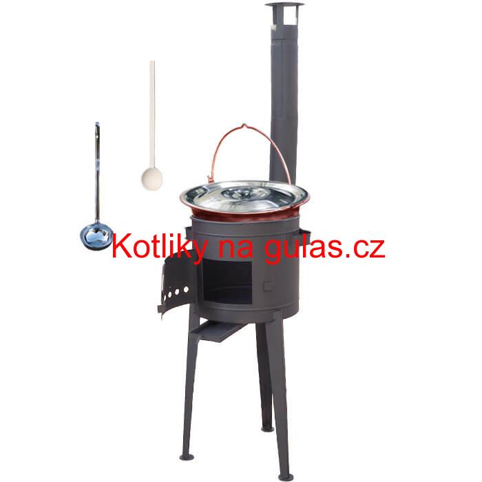 Kotlíkový gulášový set 36 PLUS 600 + měděný kotlík 14 L (1,2 mm)