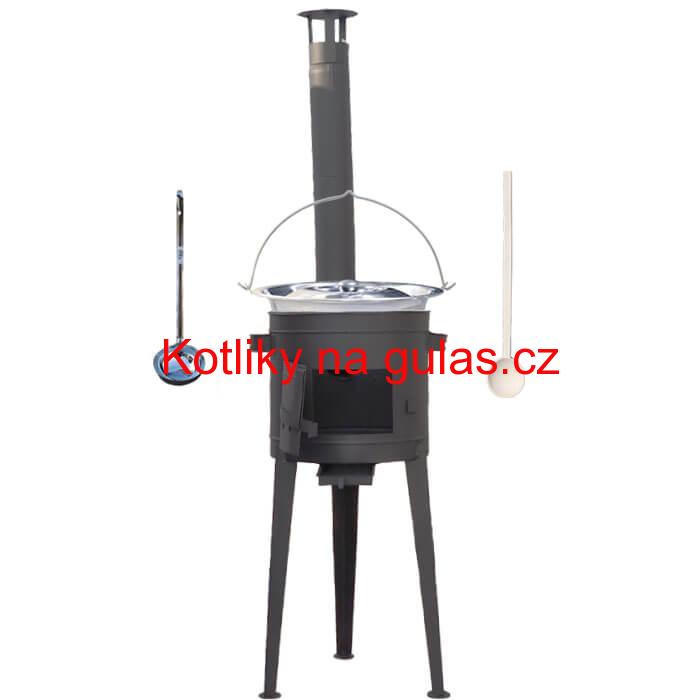 Kotlíkový gulášový set 42 PLUS 600 + nerezový kotlík 22 L (0,8 mm)