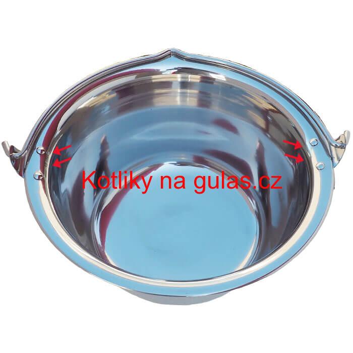 Nerezový kotlík 30 L (0,8 mm) s nýty