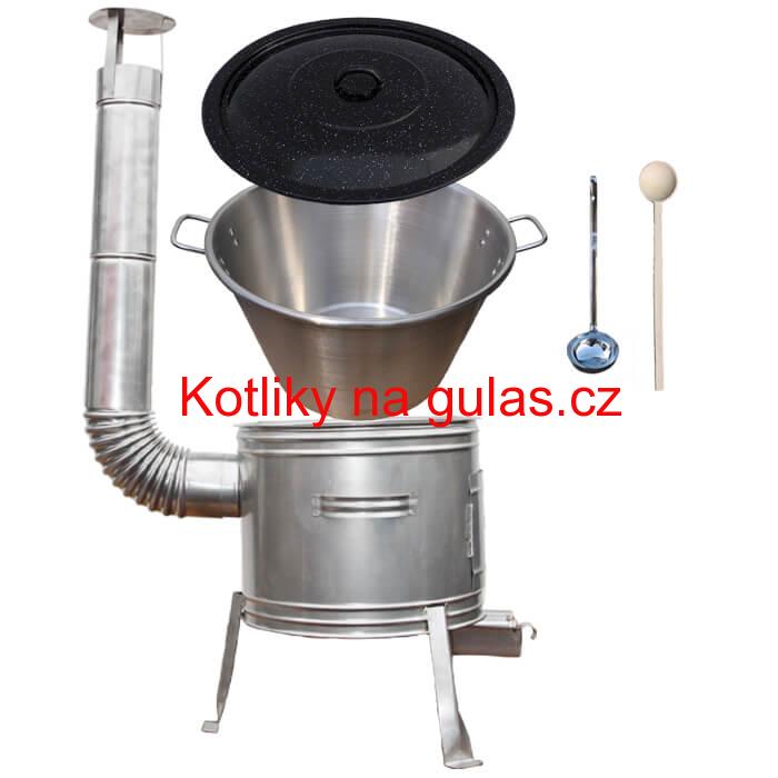Nerezový kotel 40 L + nerezová kotlina 45 cm TOPLUX