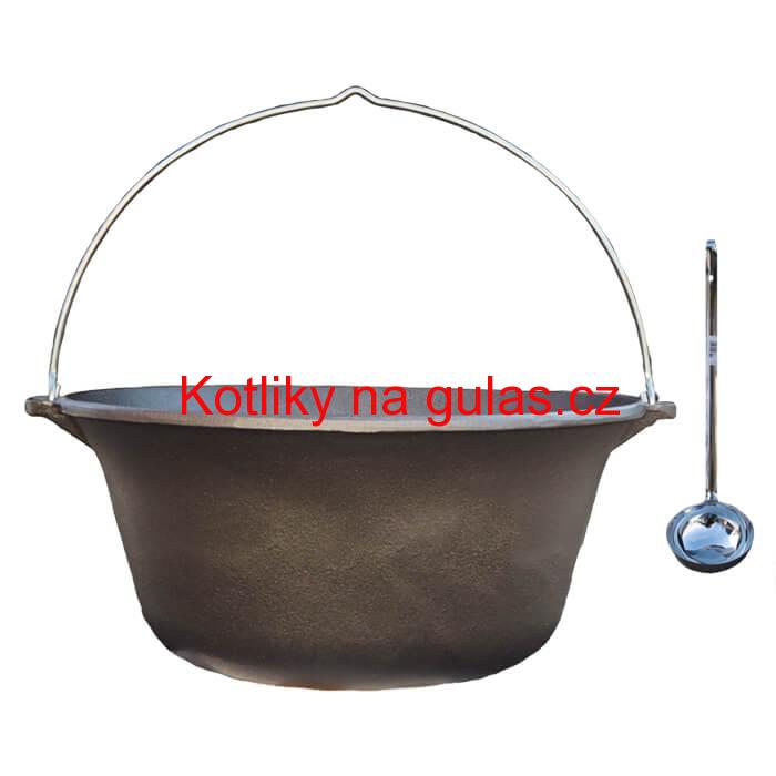 Litinový kotlík 14,5 L + Nerezová naběračka