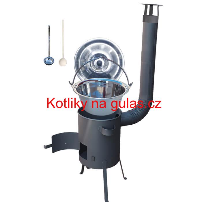 Nerezový kotlík 20 L (1,2 mm) + žáruvzdorná kotlina 42 PLUS 600 4 MM