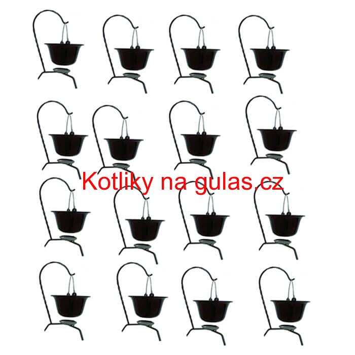 Servírovací souprava SMALT BLACK 16 ks