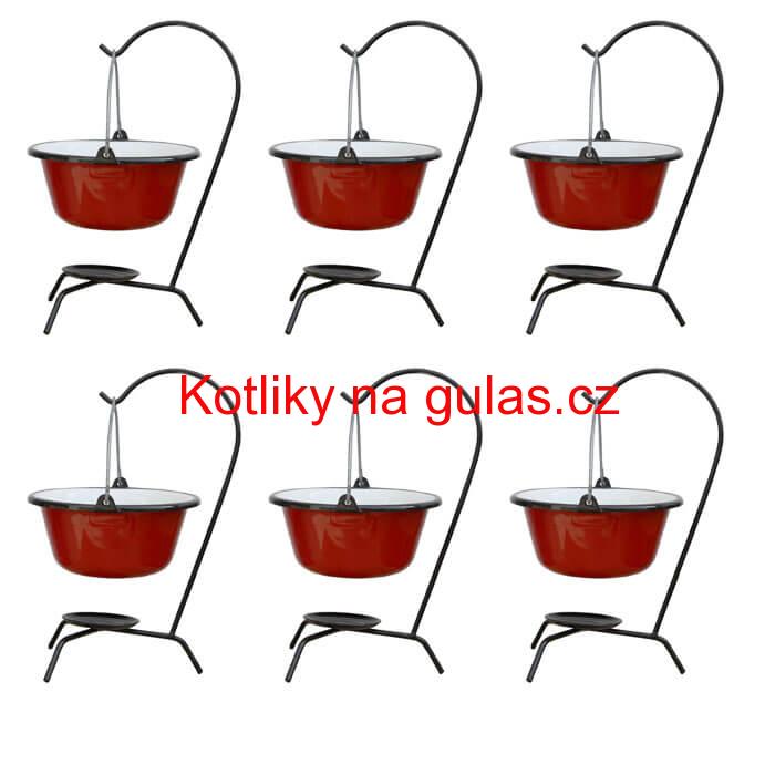 Servírovací souprava SMALT RED 6 ks