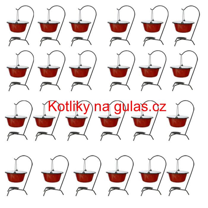 Servírovacia súprava SMALT RED 24 ks