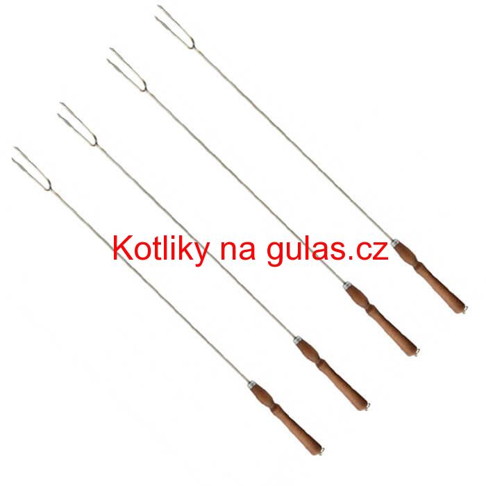 Vidličky na opékání 90 cm, 4 ks NEREZ