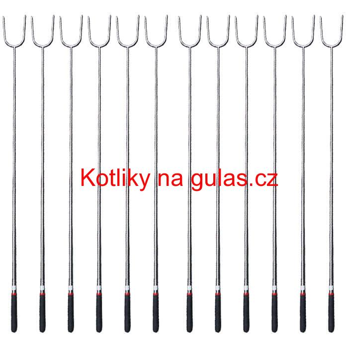 Vidličky na opékání 24,5 cm - 84,5 cm - teleskopické 12 ks